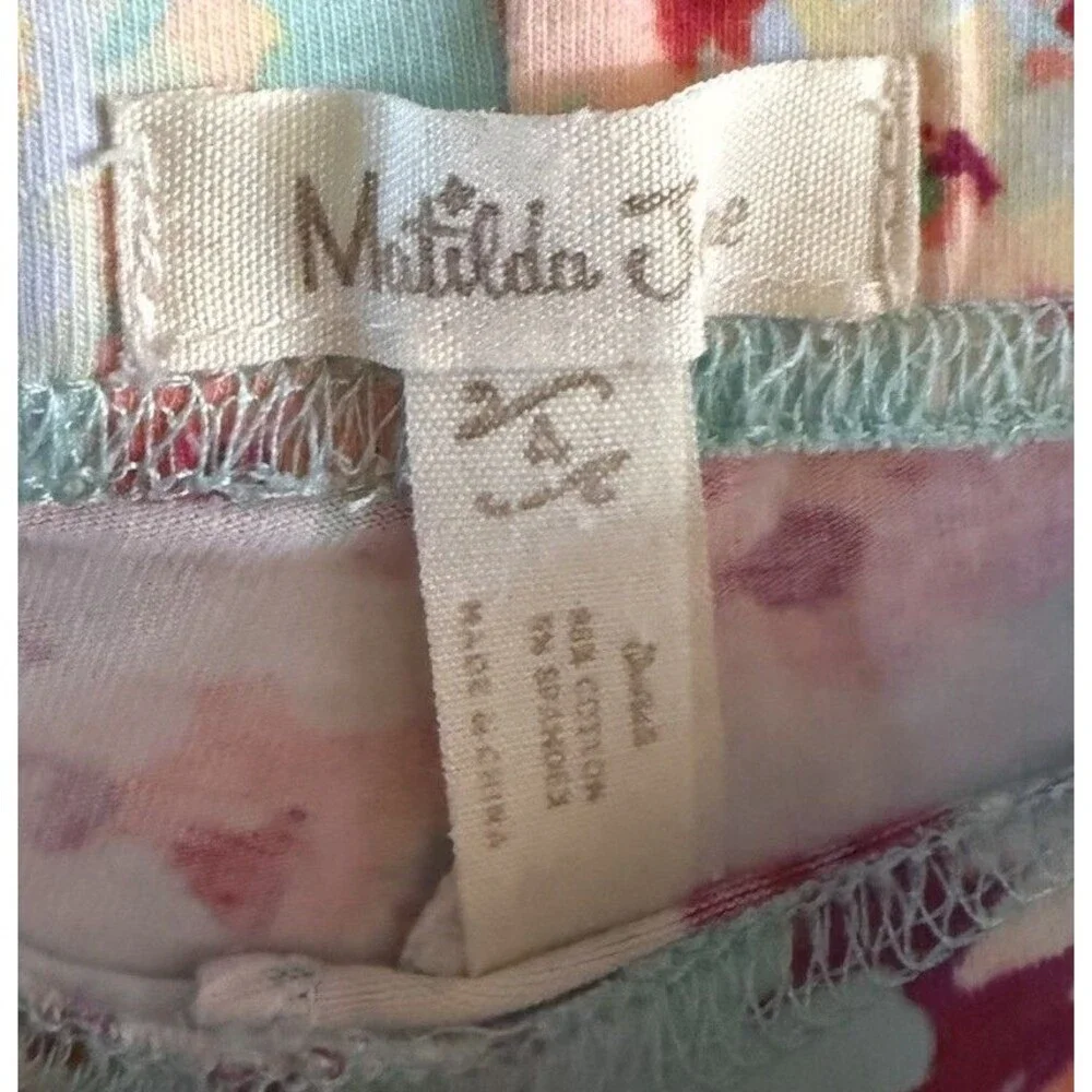 Matilda Jane Ruffle Floral Shorties Blue And Pink Size 4